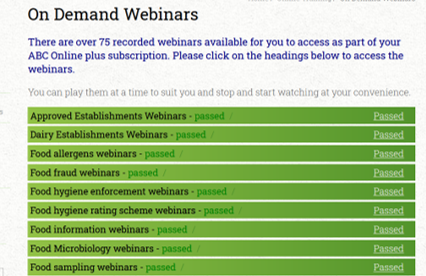 Categories of webinar